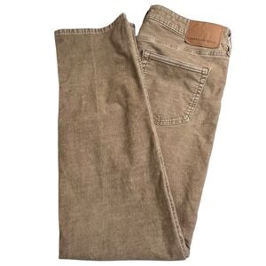 American Eagle Mens 36X32 Brown Corduroy Straight Leg Pants (Tag 36X34)